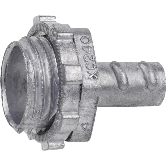 Steel City Xc240-1 Screw In Connector, 3/8" 1/2" Knockout