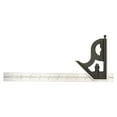 Steel Combination Square with Square Head 12" Blade Length, Cast Iron