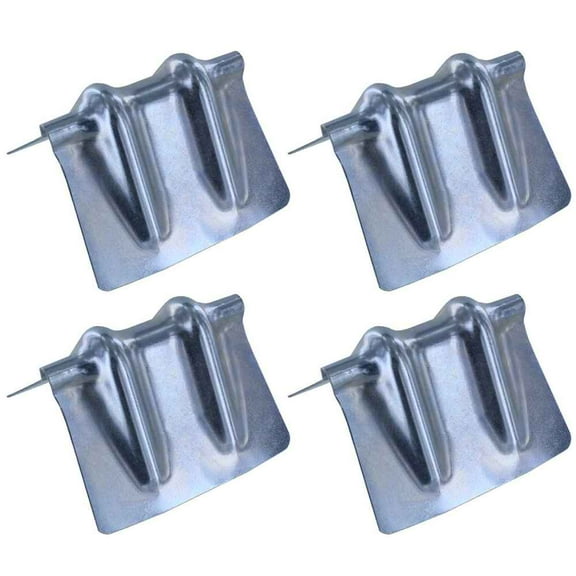 Steel Corner Protector w/ Galvanized Groove - 4 Pack