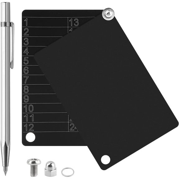Steel Crypto See-d Phrase Storage, 2Pcs Crypto Wallets with Engraving Pen & Locking Screws, Cryptocurrency Wallets Cold Storage for Bitcoin Compatible with BIP39 Hardware(COLOR:Black)