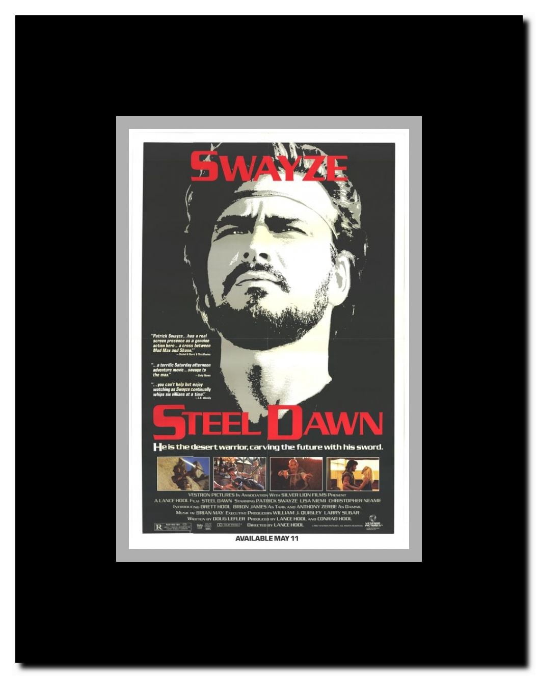 Steel Dawn Framed Movie Poster