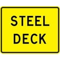 thumbnail image 1 of Steel Deck Sign Traffic Warning Signs Metal Sign Tin Sign 12x16 Inch - Caution Safety Warning Security Signs Indoor & Outdoor Signs for Home, Office, Work, 1 of 5