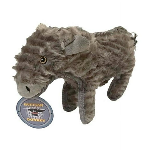 Steel Dog 54415 Ruffian Donkey Toy with Tennis Ball, 3 x 6.25 x 10.5 in.