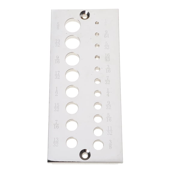 Steel Dowel Plate, Dowel Rod Maker 19 Holes in 1/32" Increments 1/8" to 5/8" for Softwood & Hardwood