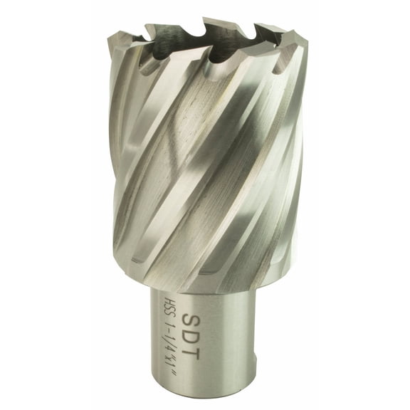 Steel Dragon Tools 1-1/4" x 1" HSS Annular Cutter with 3/4" Weldon Shank