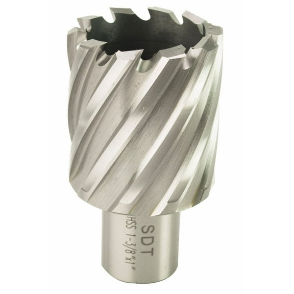 Steel Dragon Tools® 1-3/8" x 1" HSS Annular Cutter with 3/4" Weldon Shank