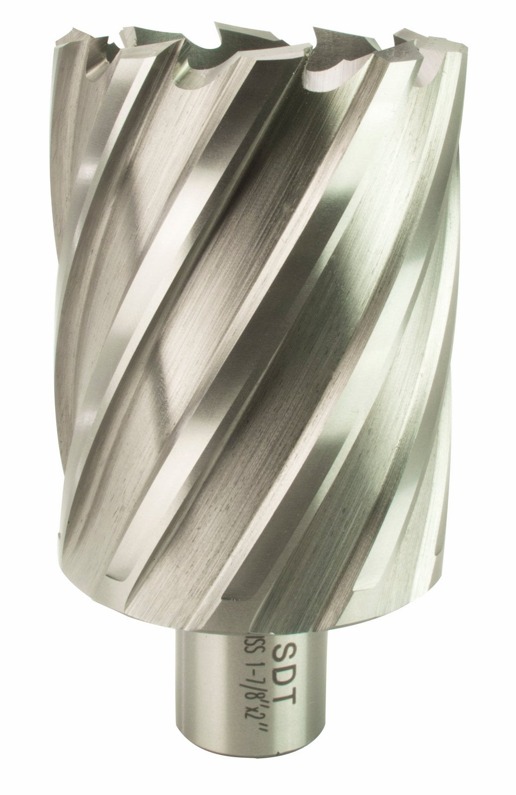 Hougen 1-7/8" Diam X 3" Deep High Speed Steel Annular Cutter Bright Finish, 3/4" Shank Diam
