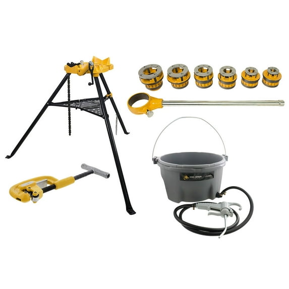Steel Dragon Tools® 12-R Threader Kit with 418 Oiler 460 Chain Vise & 2A Cutter