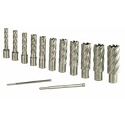 Steel Dragon Tools  13pc. High Speed Steel HSS Annular Cutter Kit 2 Depth