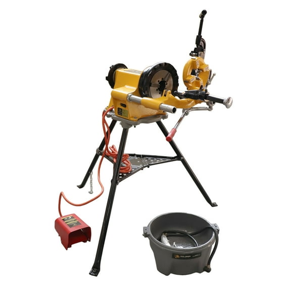 Steel Dragon Tools 300 Pipe Threading Machine works with RIDGID 811A Die Head