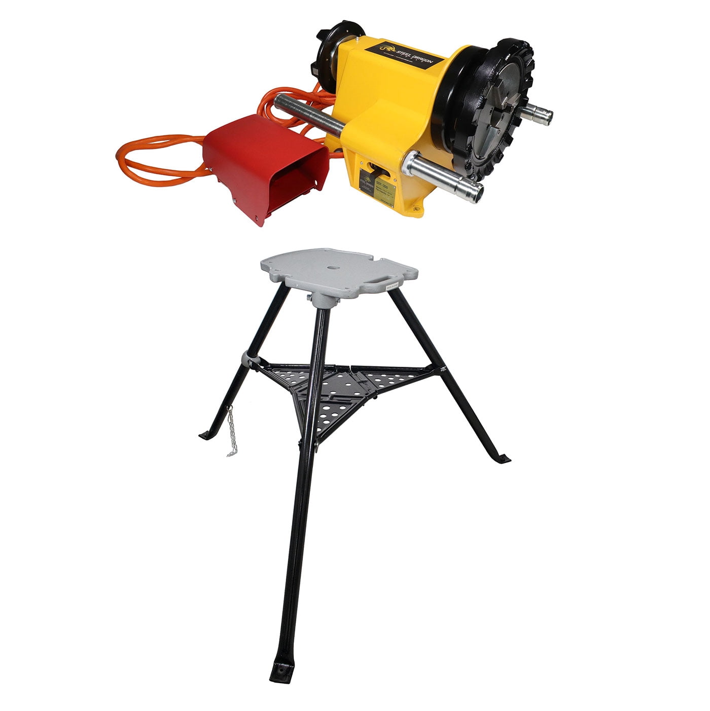 Threader Stand Steel Dragon Tools® 300 Power Drive Pipe Threader & 1206 Stand 41855 ...