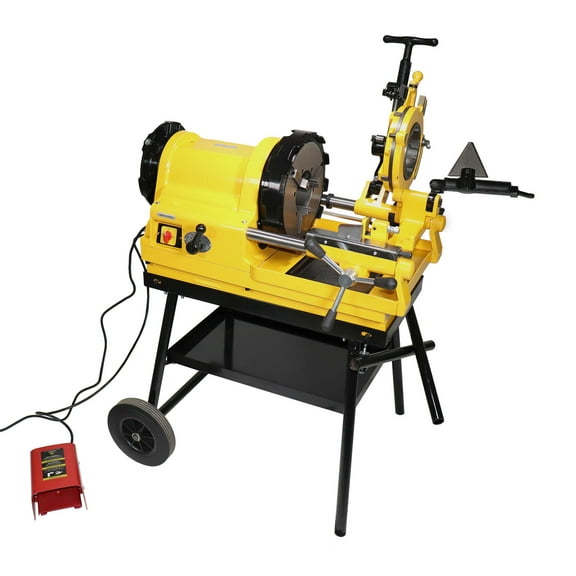 Steel Dragon Tools 6790 1/2" - 4" Pipe Threader Threading Machine with Cart