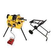 Steel Dragon Tools  7090 2 Pipe Threading Machine with Cart and Foot Pedal