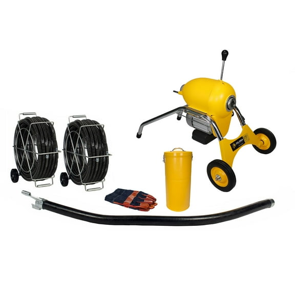 Steel Dragon Tools K1500B Drain Cleaner Cleaning Machine 120' C11 Snake Cable