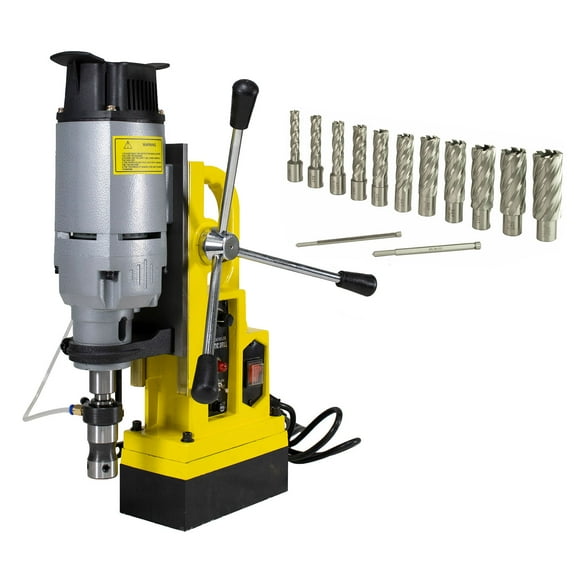 Steel Dragon Tools MD45 Magnetic Drill Press with 7PC 2" HSS Cutter Kit