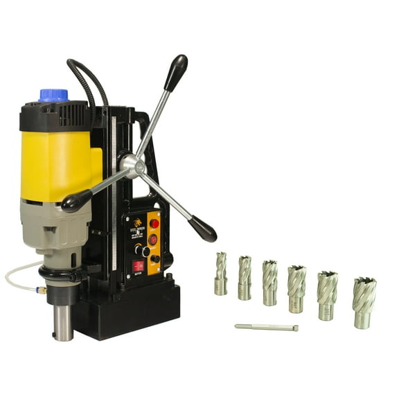 Steel Dragon Tools MD50 Magnetic Drill Press with 7pc 1" HSS Cutter Kit