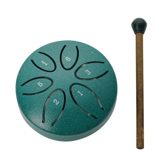 Steel Drums Rain Drum for Outdoor 3 Inch Steel Tongue Drum Rain Chime 6 Note Rain Drum Instrument Soothing Sound Steel Tongue Drum