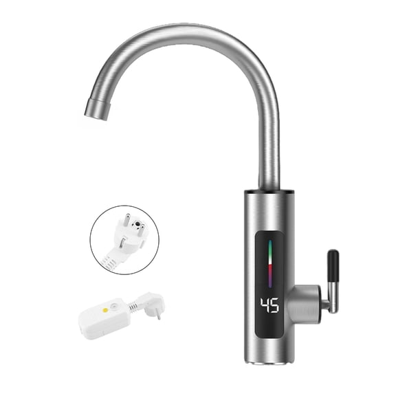 Steel Electric Water Faucet Temperature Control Electric Heating Tap Efficient Internal Heating Tap set
