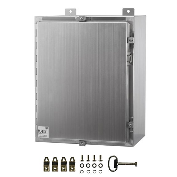 Steel Electrical Enclosure Box 12 x 12 x 8 304 Stainless Steel Explosion Proof Electrical Box IP66 Waterproof & Dustproof Outdoor/Indoor NEMA 4X Stainless Steel Enclosure
