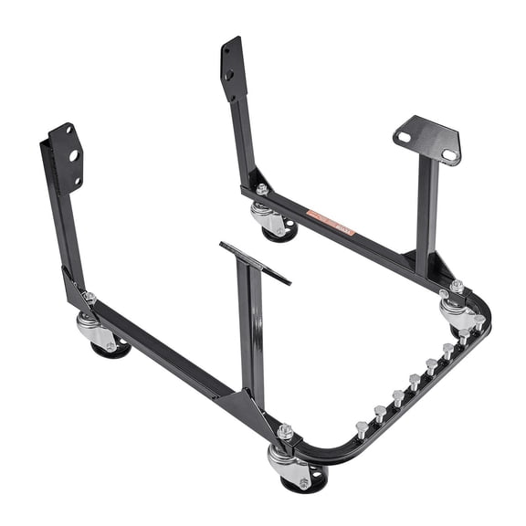 Steel Engine Stand 750 LBS Motor Hoist Dolly with 4 Swivel Wheels - Heavy-Duty Automotive Tool