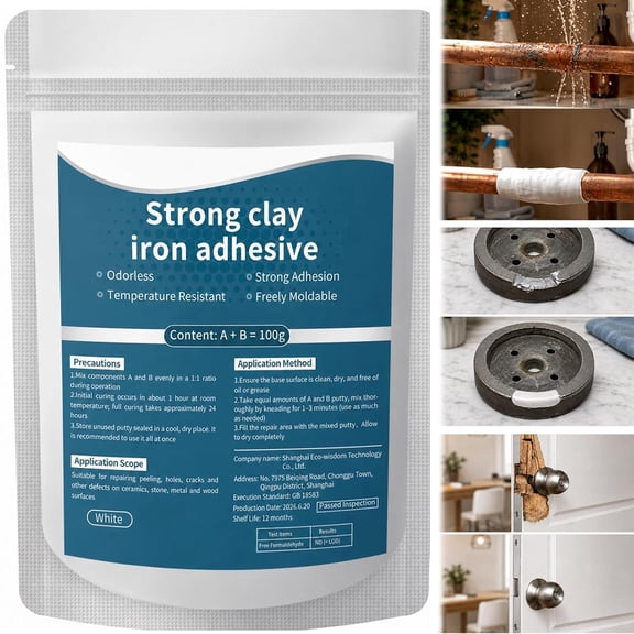 Steel Epoxy Putty High-Strength Multi-Purpose Repair Clay Steel Reinforced Epoxy Putty Waterproof Epoxy Putty Repair Kit Fast Repair AB Two-Part Epoxy Clay Filler for Bonding Metal Plastic Wood