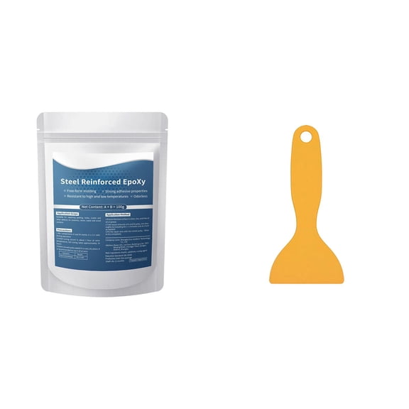 Steel Epoxy Putty Steel Reinforced Epoxy Putty 2026 New Water proof Heat-Resi Stant Epoxy Putty Repair Kit Fast Repair AB Two-Part Epoxy Clay Filler for Bonding Metal Plastic Wood Tiles Ceramics