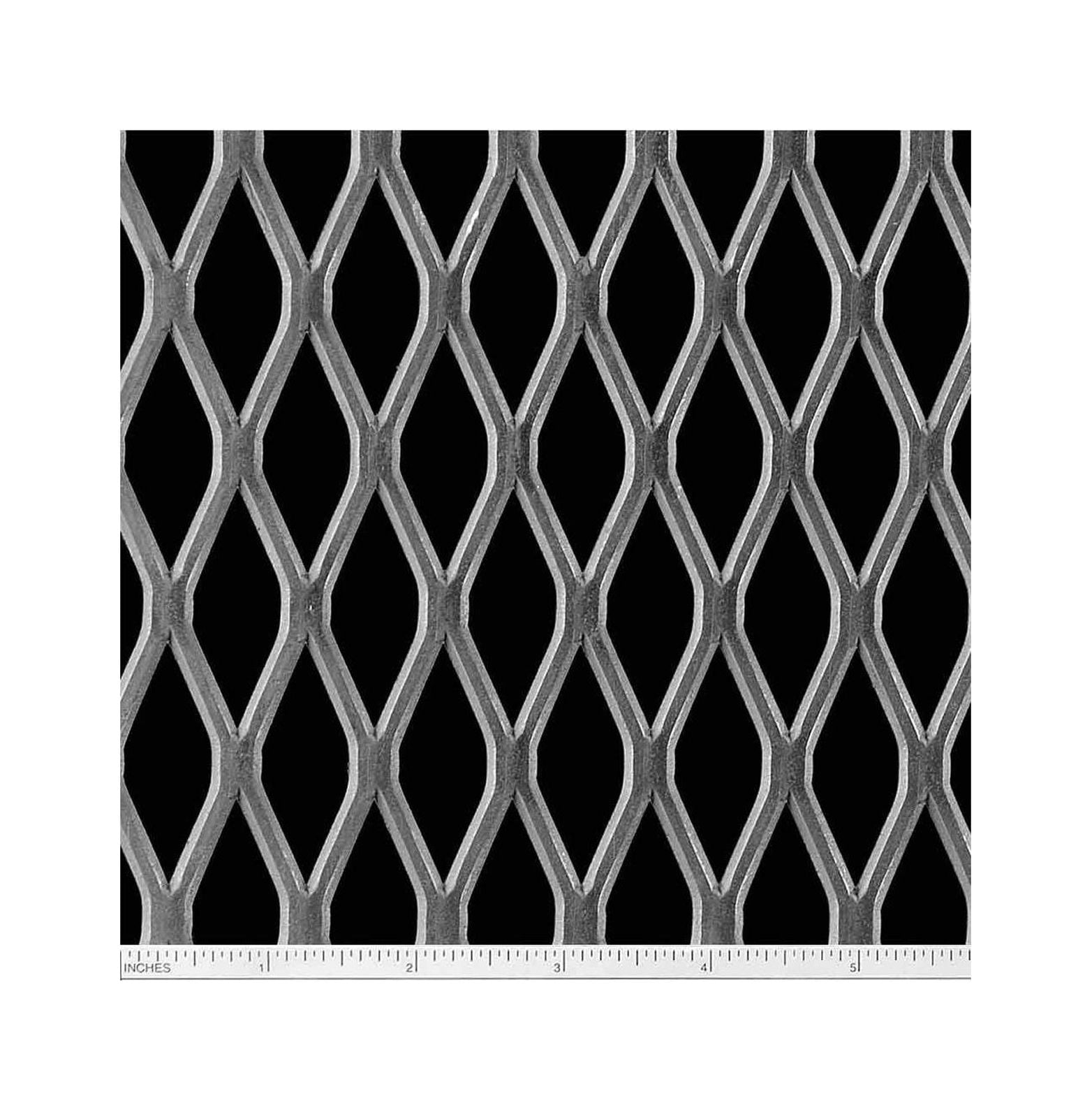 Steel Expanded Metal Sheet Flattened (3/49) .120" x 24" x 48" 2 Pack