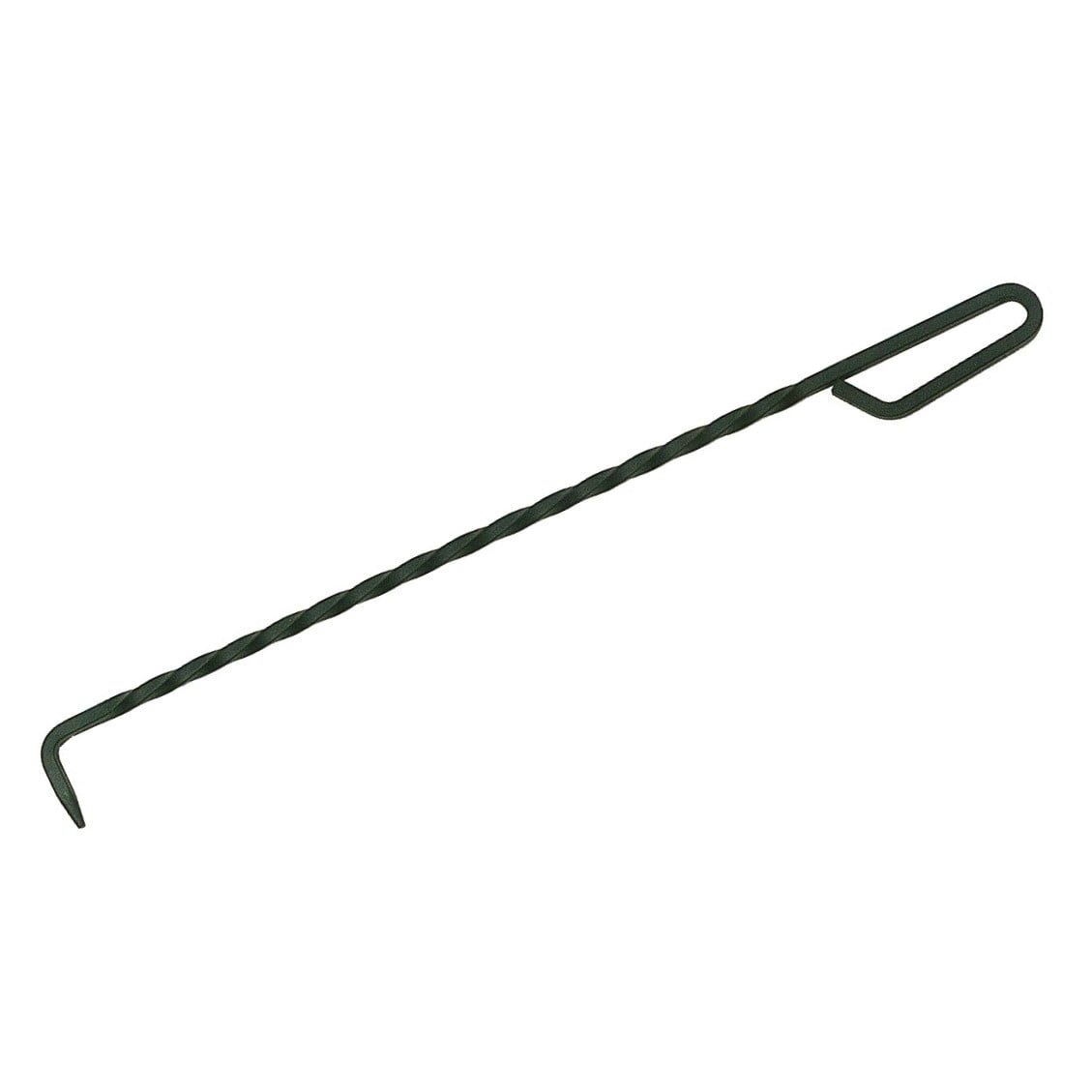 Steel Fire Poker with Loop Handle - Twisted Shaft
