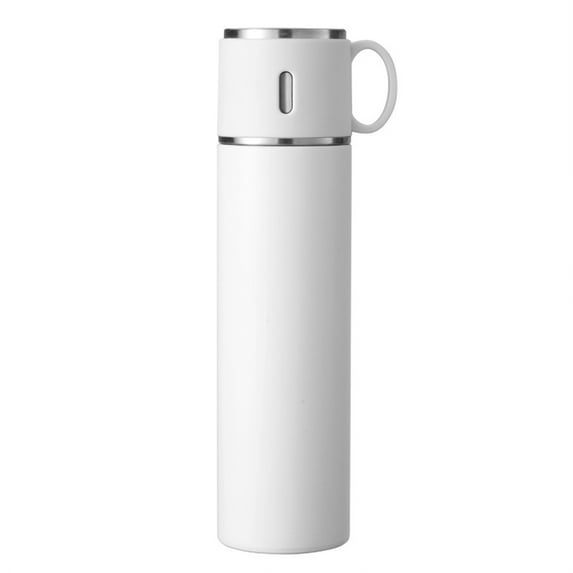 Steel Flask 420/500ml Stainless Steel Vacuum Cup with Leak-proof Lid Removable Nozzle Insulated Anti-slip Bottom Easy to Clean Durable