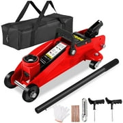 Steel Floor Jack Quick Rise Piston Pump Low Profile, Car Jack, Service Jack, Farm Jack, 2 Ton 4,000 lbs.