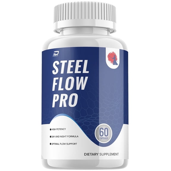 Steel Flow Pro Prostate Supplement for Men - SteelFlowPro Advanced Energy Pills, Bladder Control, 60 Capsules