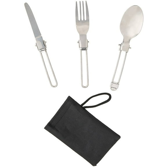 Steel Folding Cutlery Set