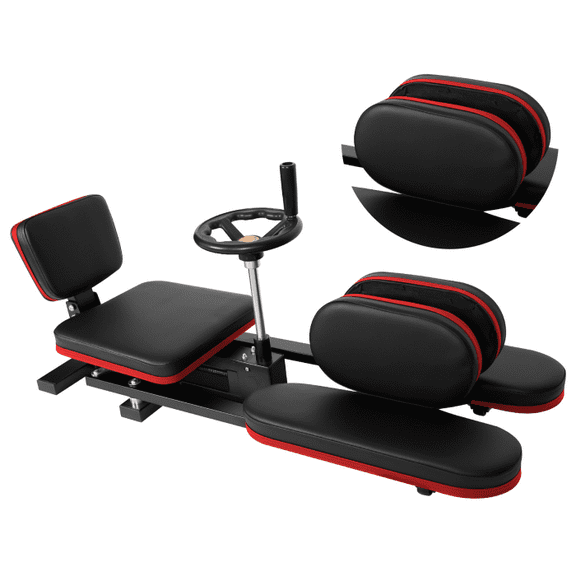 Steel Frame Leg Stretching Machine, 0-180 Adjustment Max 240, Soft Backrest Comfort Design, Heavy Duty Split Machine, Home Gym Exercise(Red)