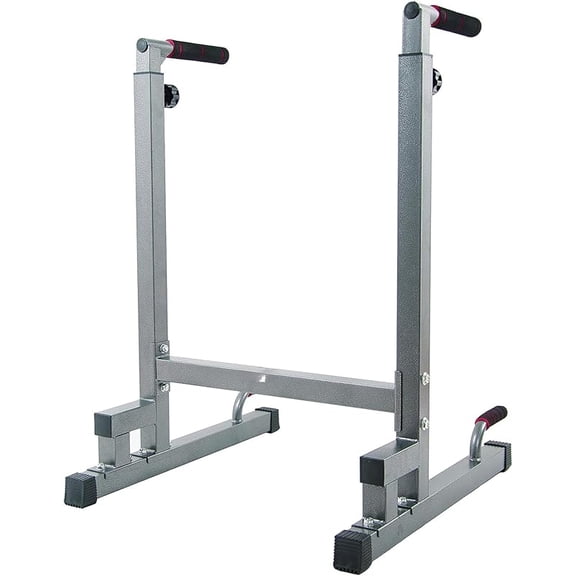 Steel Frame Multi-Functional Home Gym Exercise Fitness Dip Stand Station with Adjustable Height, 500 Pound Capacity, Multiple Colors