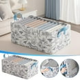 thumbnail image 1 of Steel Frame Storage Box, Non-Woven Fabric, Folding Wardrobe Organizer, High Handle Deep Cabinet, Closet Garment Storage, 1-Pack, 1 of 9