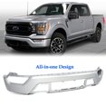 thumbnail image 1 of Steel Front Bumper Face Bar Painted Ingot Silver For 2021 2022 2023 Ford F-150 F150, 1 of 8