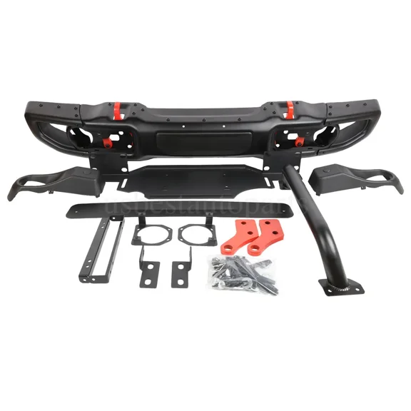 Steel Front Bumper Fit For Jeep JK Wrangler 07-18 Rubicon 10th Anniversary Style