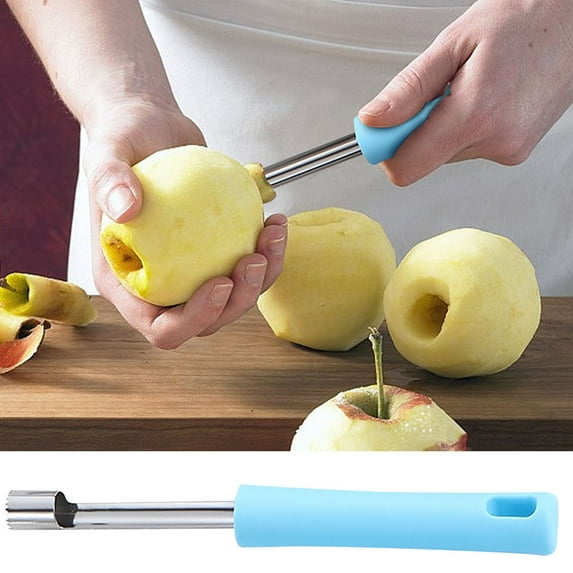 Steel Fruit Corer Tool with Ergonomic Handle for Effortless Apple and Date Pitting, Durable Kitchen Gadget for Quick Prep and Easy Cleaning(Multicolor),Hulucky