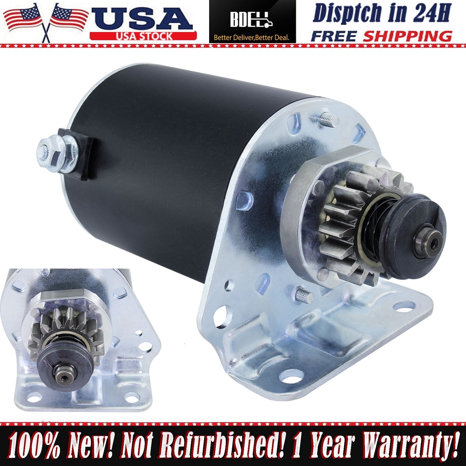 Steel Gear Starter for Briggs & Stratton John Deere 11Hp 12Hp 12.5Hp 16Hp 18 HP