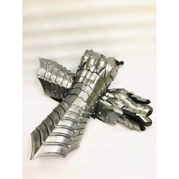 Steel Gloves Knight Gauntlets Functional Armor Gloves Sca Larp item gift.