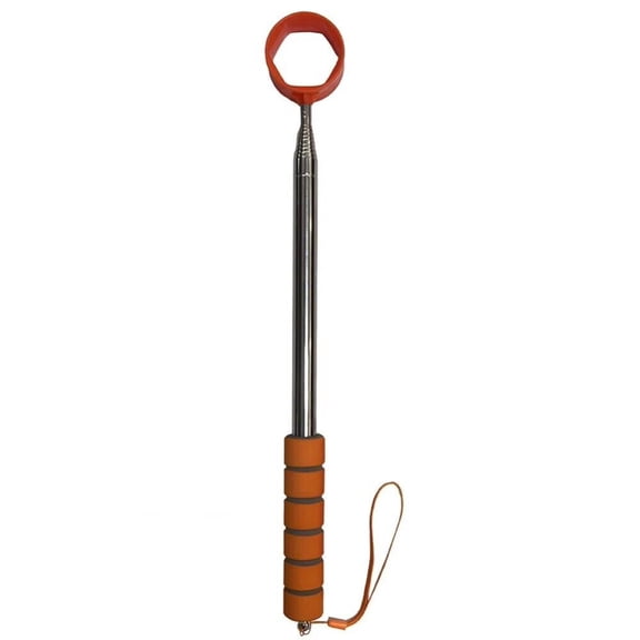 Steel Golf Ball Retriever Extendable Telescopic Golf Ball Picker for Water -Orange
