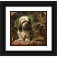 thumbnail image 1 of Steel, Gourlay 12x12 Black Ornate Wood Framed with Double Matting Museum Art Print Titled - A Dandy Dinmont, 1 of 4
