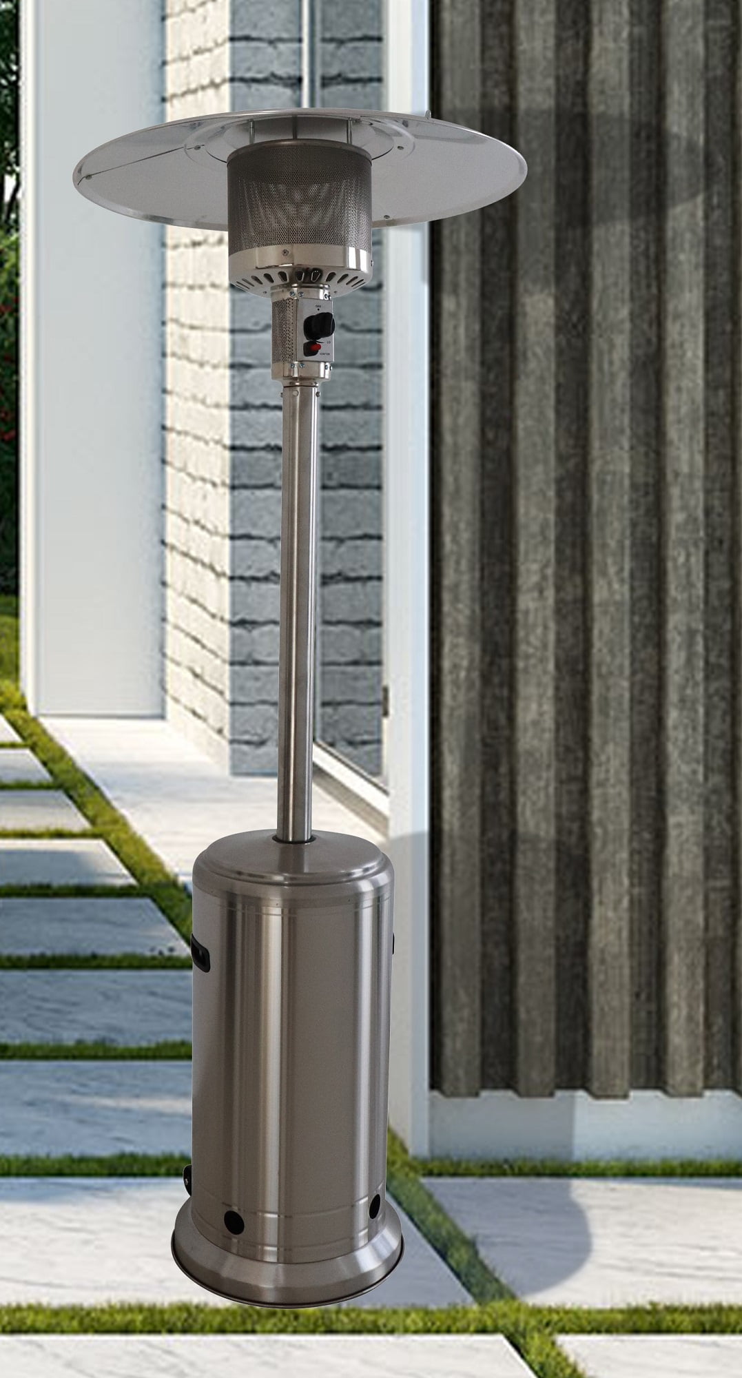 Outdoor Heaters Tall Propane Heater Lowes Cambridge 41,000 BTU