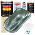 thumbnail image 1 of Steel Gray Metallic Gallon URETHANE BASECOAT CLEARCOAT Auto Paint SLOW Kit, 1 of 6