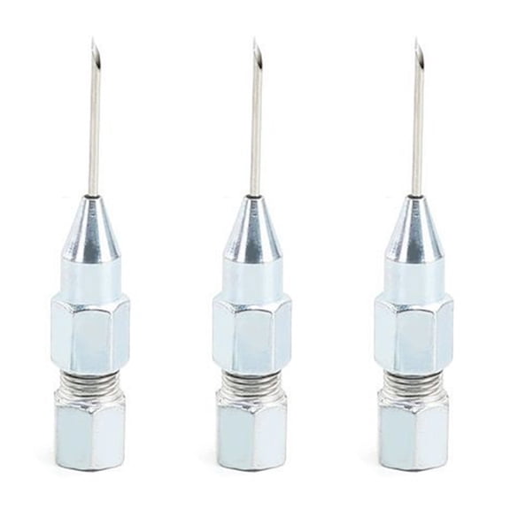 Steel Grease Injector Needle Tip - 1.2mm Hole, Durable - for Machinery, Trucks & Tight Spaces