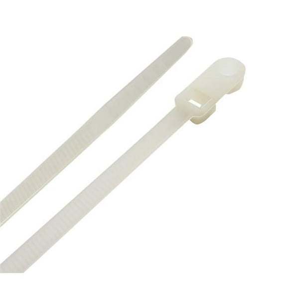 Steel Grip 3004715 8 in. Cable Tie, White - Pack of 20