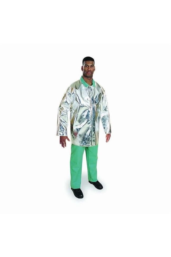 Aluminized Jacket, L, 15 oz PFR Rayon, Snaps Closure ARL 1136-35