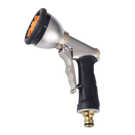Steel Handheld Sprayer with 9 Nozzle Patterns for Lawn and Garden