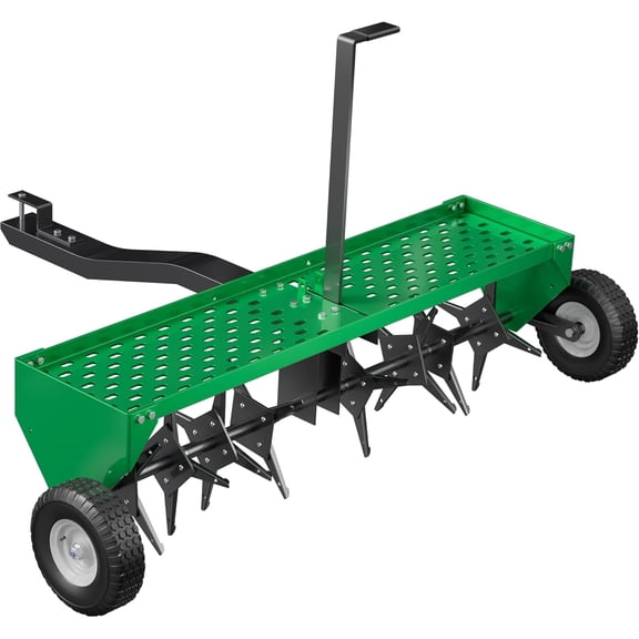 Steel Heavy Duty Lawn Aerator with 40" Width Tow Plug Achieve Well Kept Lawn