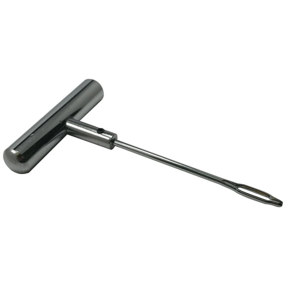 Steel Heavy Duty T-Handle Tire Plug Repair Tool With Replaceable Split Eye Needle - USA